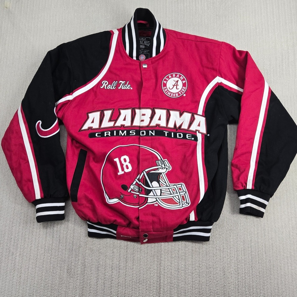Alabama Crimson Tide‎ Franchise Club Thrill Jacket Mens Small Varsity Bomber SEC